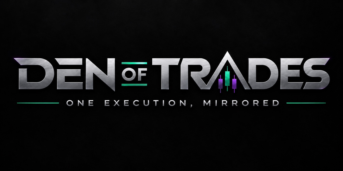Den of Trades — one execution, mirrored